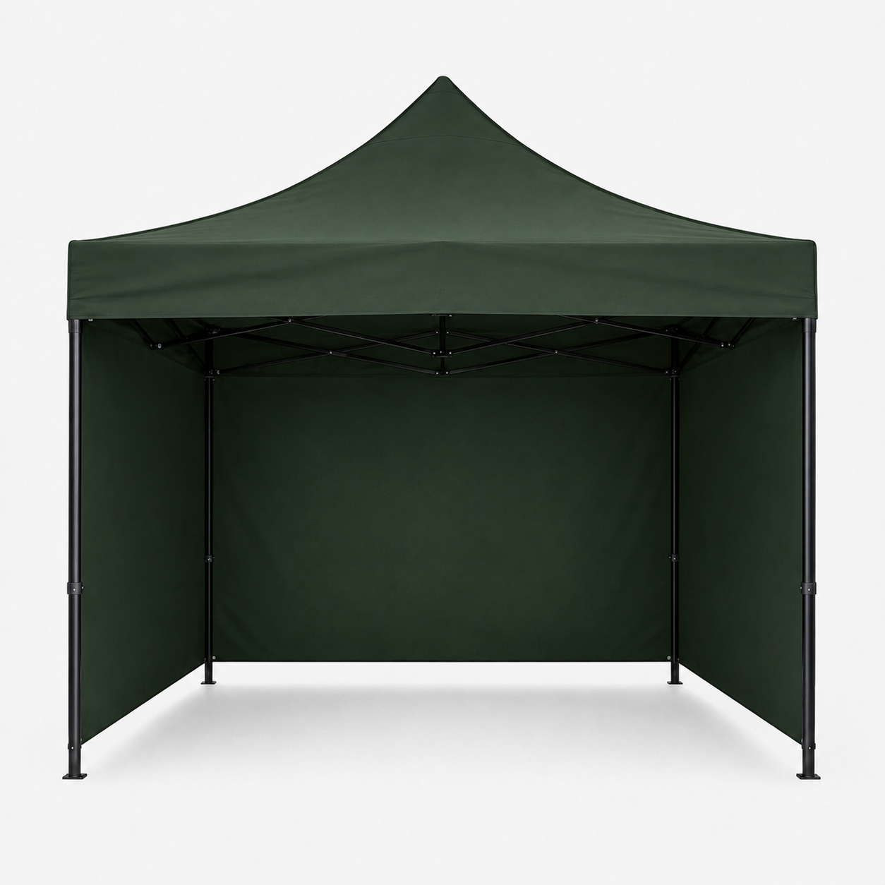 Carpa Plegable Verde 3x3 M Con Pared