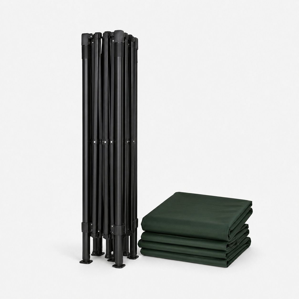 Carpa Plegable Verde 3x3 M Con Pared