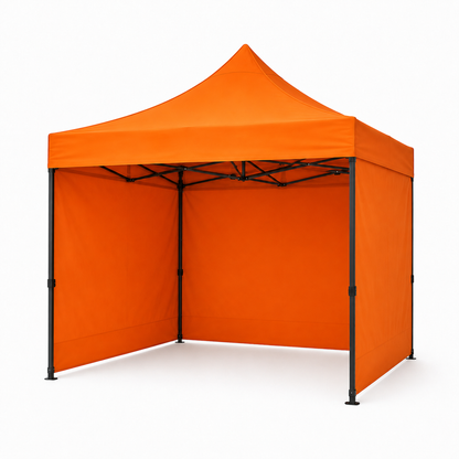 Carpa Plegable Naranja 3x3 M Con Pared
