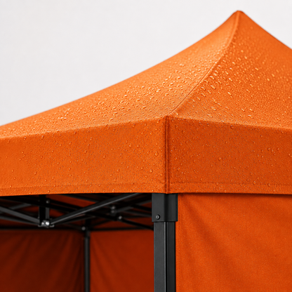 Carpa Plegable Naranja 3x3 M Con Pared