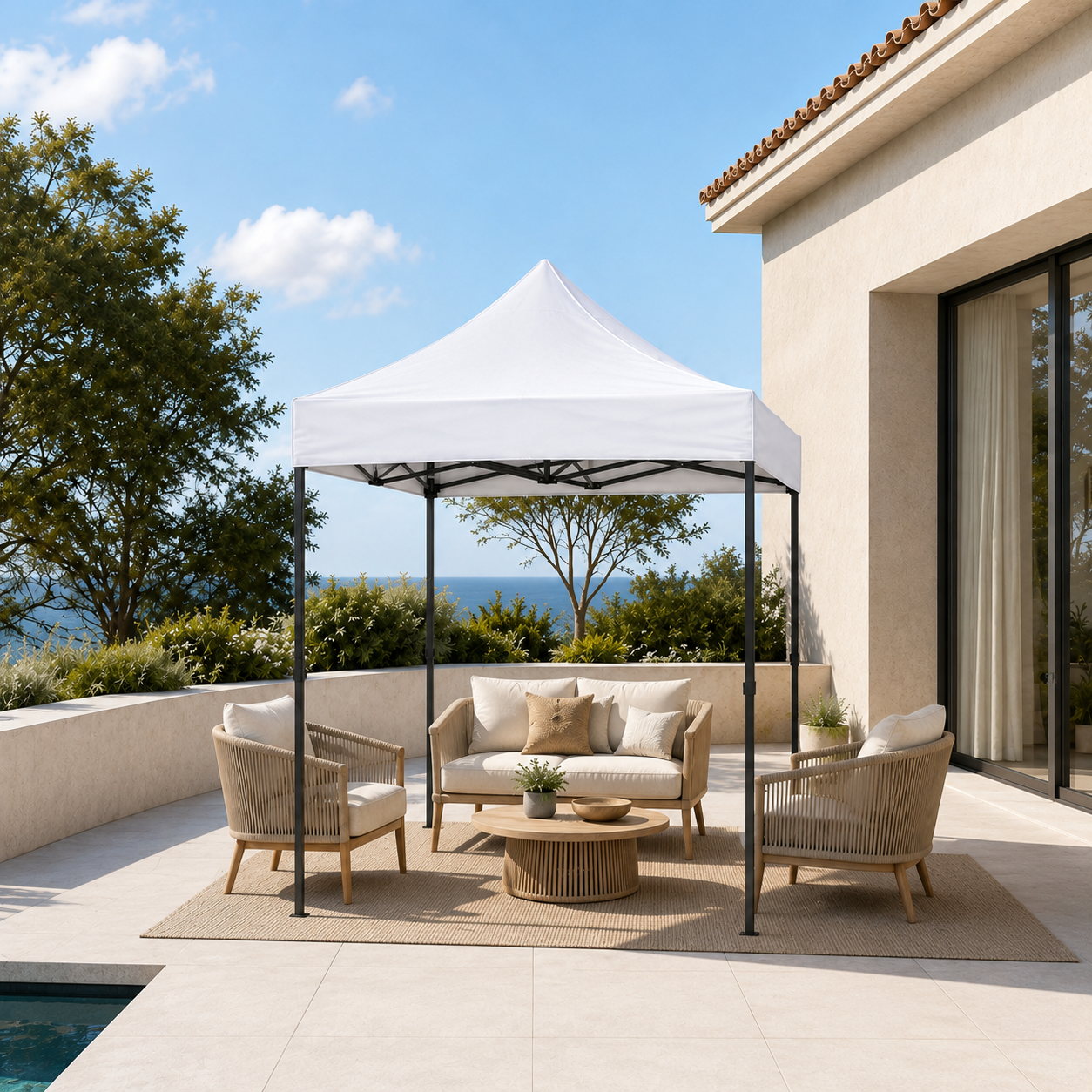 Carpa Plegable Blanca 2x2 M