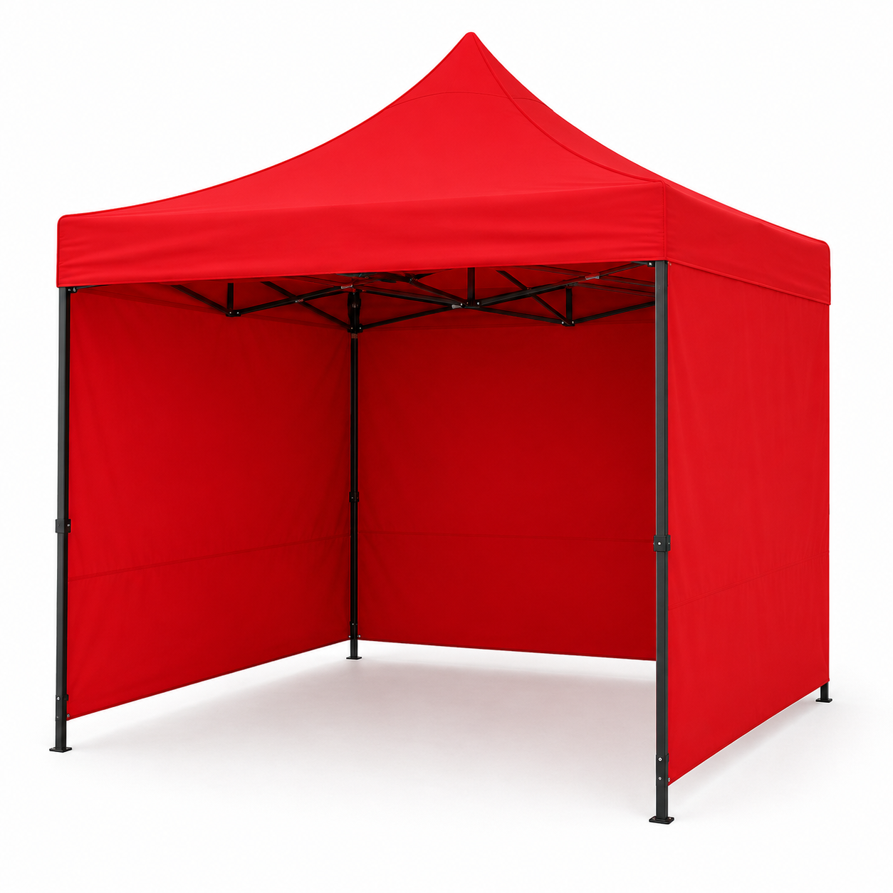 Carpa Plegable Roja 3x3 M Con Pared