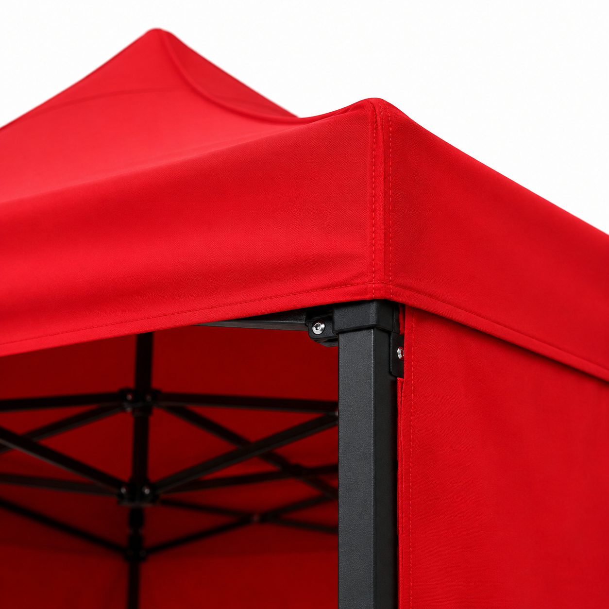 Carpa Plegable Roja 3x3 M Con Pared