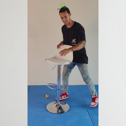 Banco Blanco Alto Eames Para Barra Y Cocina