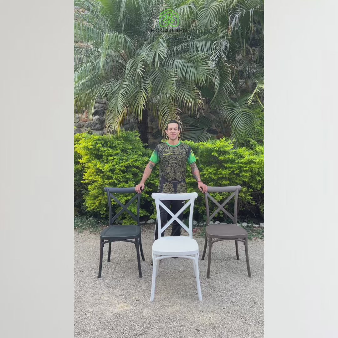 Silla Crossback Negro Para Eventos
