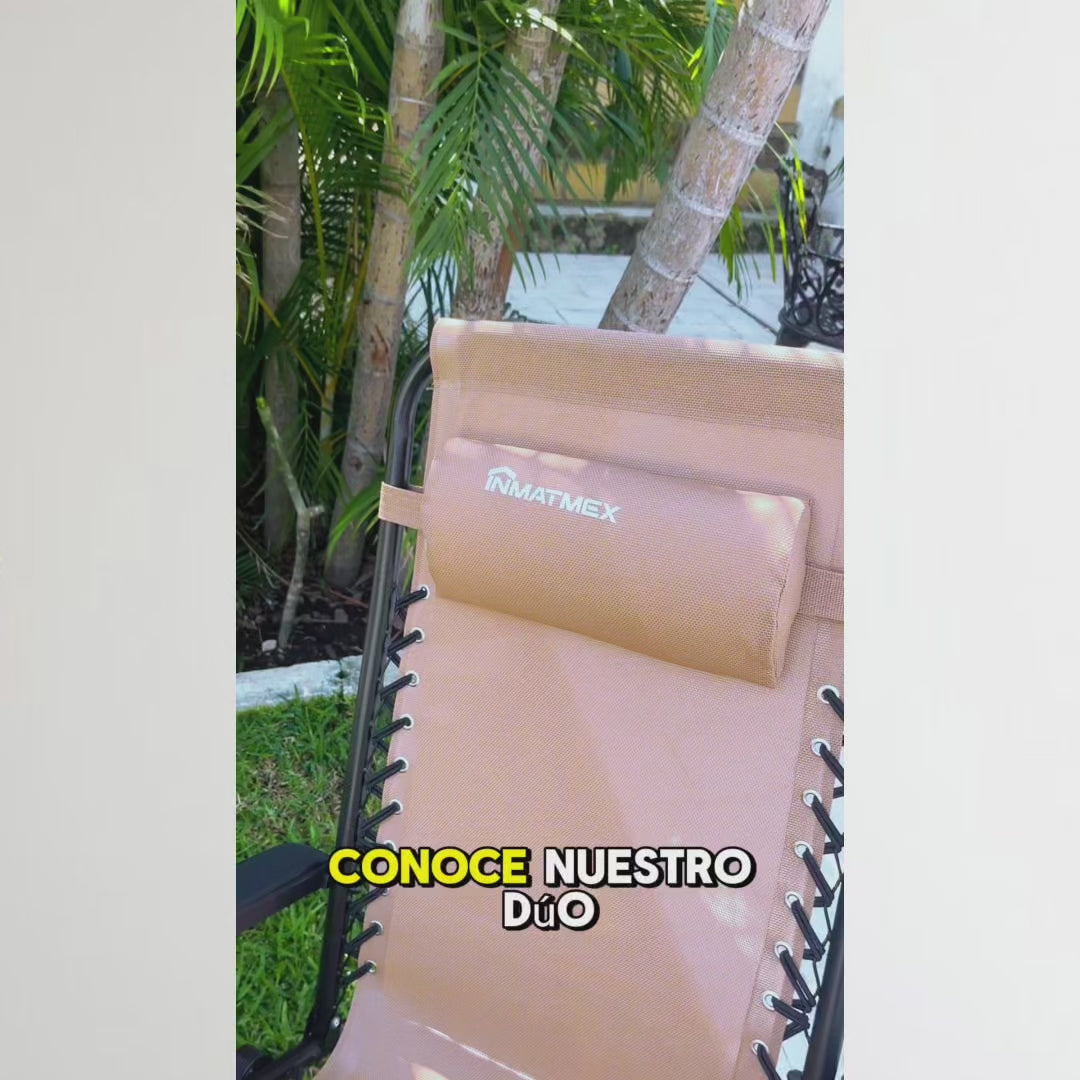 Silla Camastro Gravedad Cero Beige